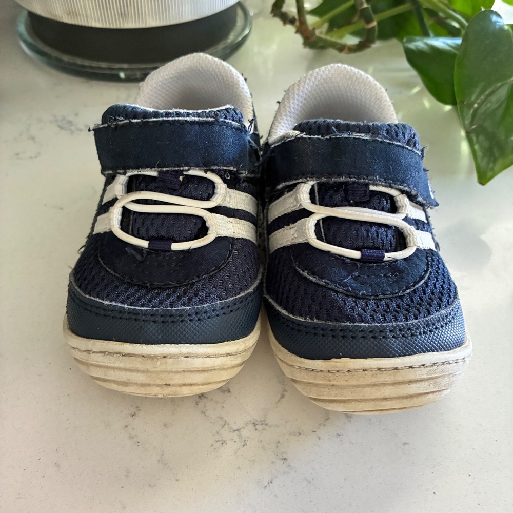 Stride Rite Sneakers Sz 5 Ivan Hook Loop Athletic Sporty Toddler First Walkers